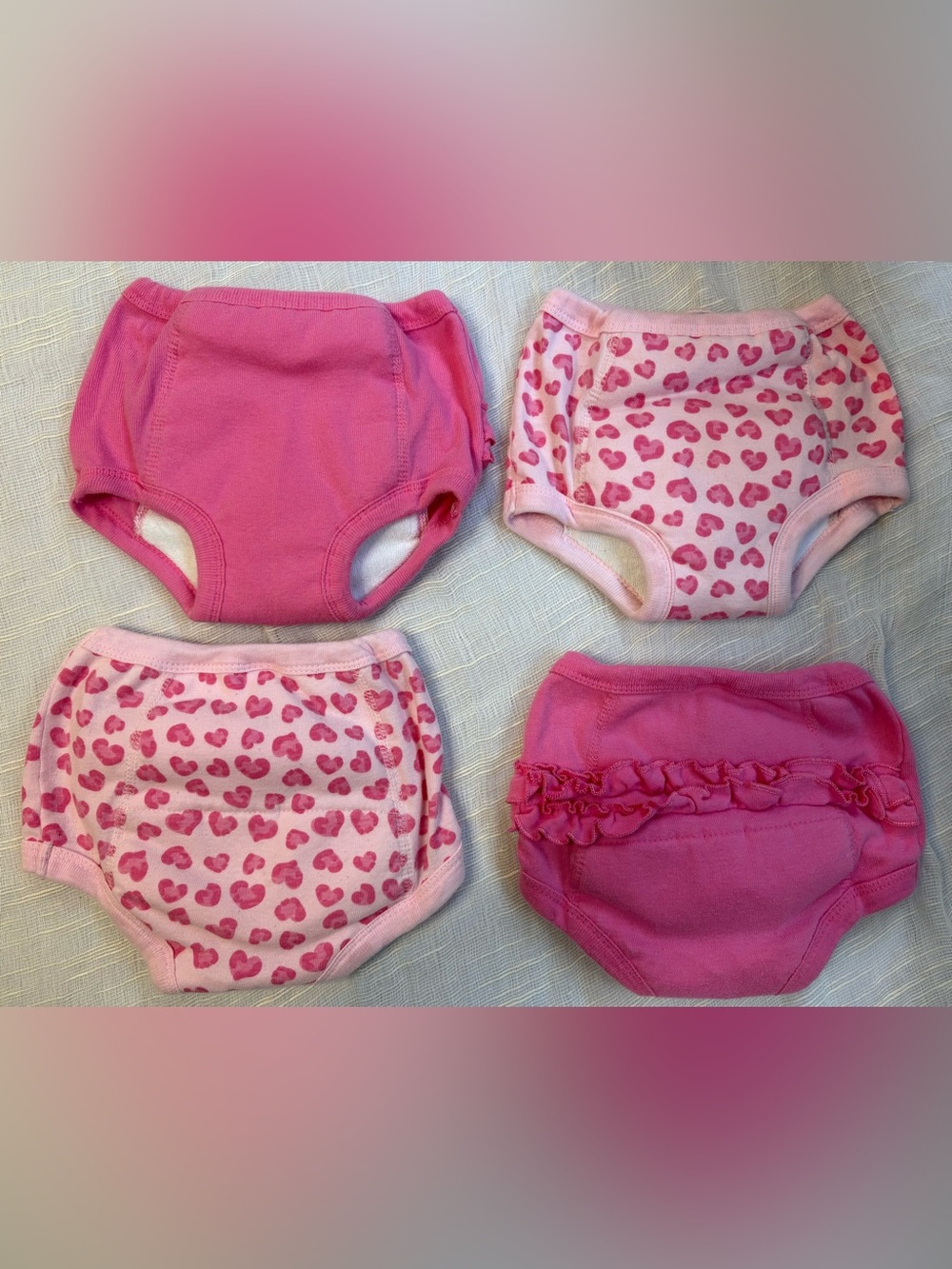 Gerber 2T-3T Girls Potty Training Pants Underwear 4 Pack